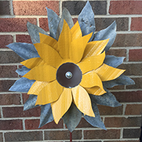 metal sunflower
